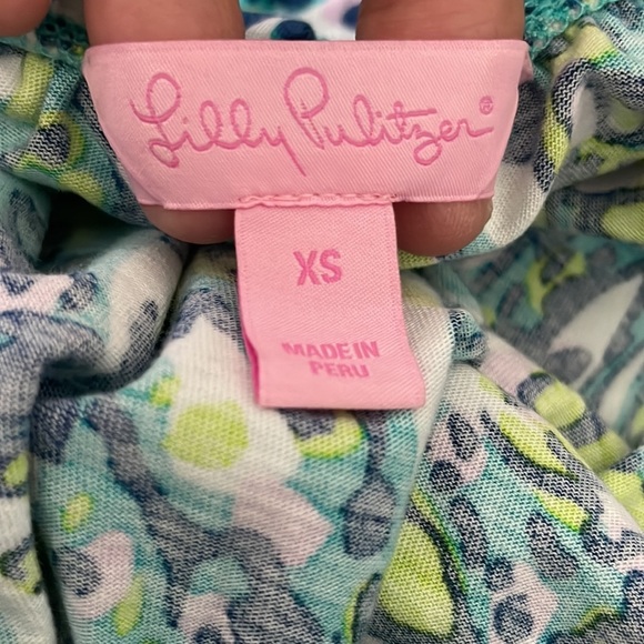 Lilly Pulitzer Windsor Sea Blue It’s a Stretch Strapless Cotton Jersey Dress - Picture 3 of 7